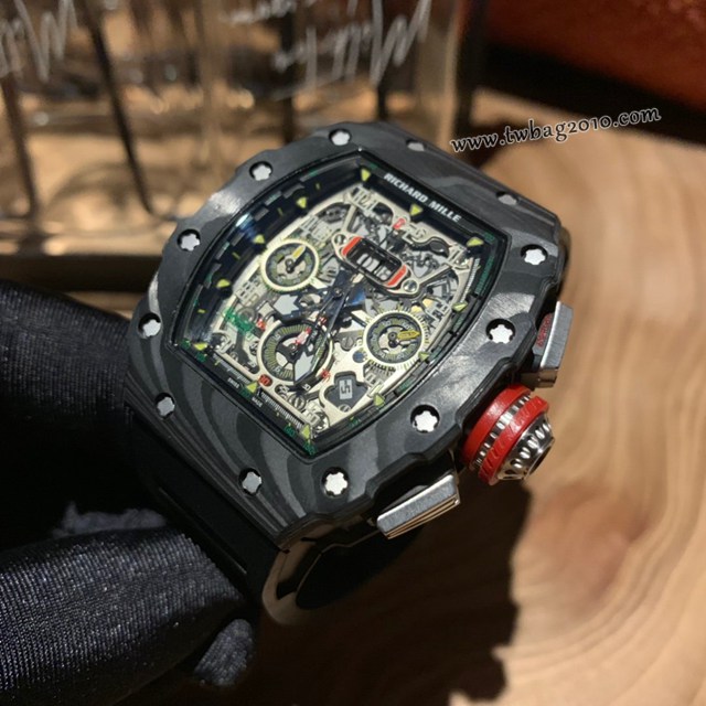 理查德米勒RICHARD MILLE RM011-FM頂級碳纖維殼套男士腕表  gjs2156